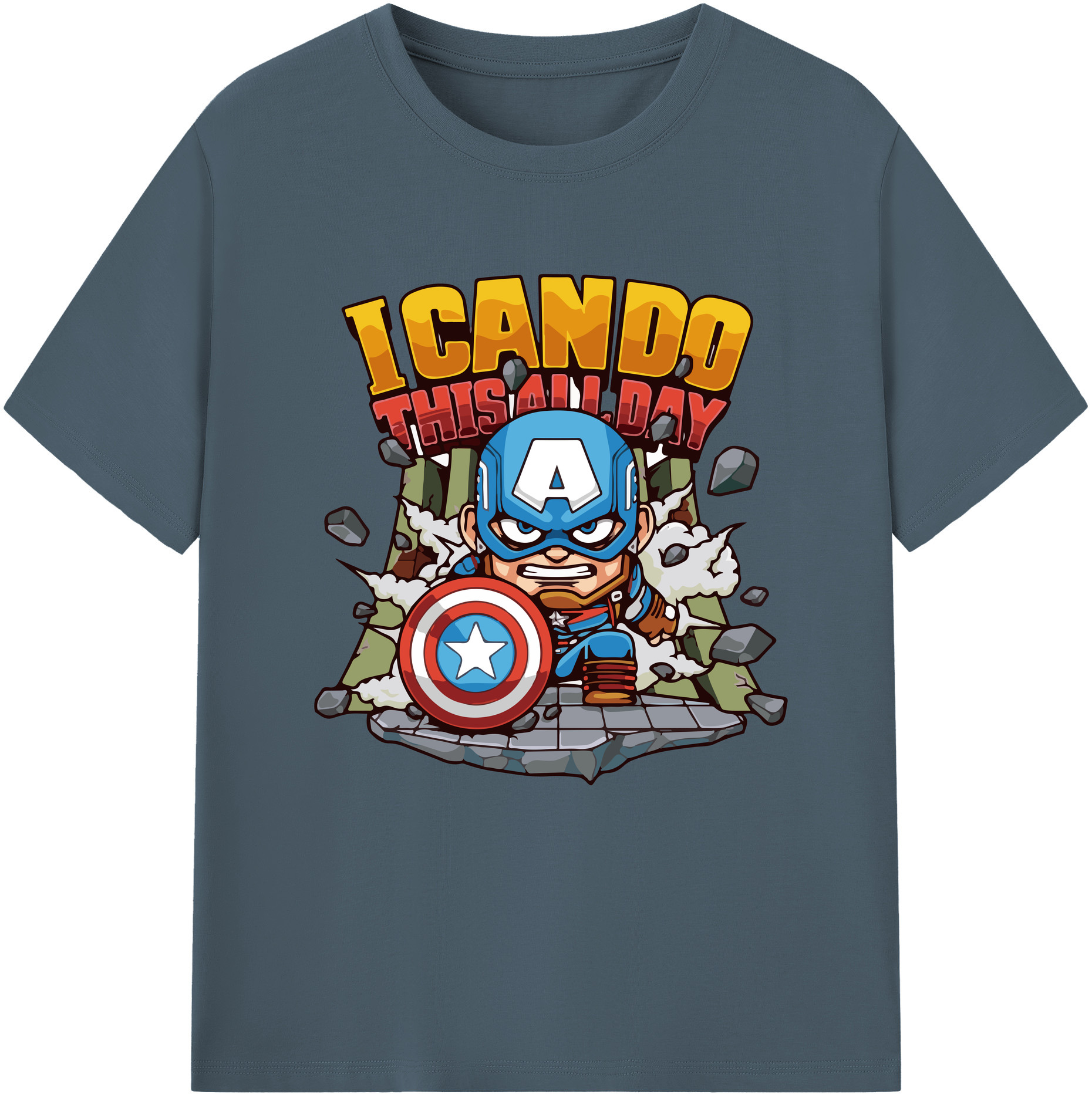 （画像用） アベンジャーズ The Avengers 綿100％半袖Tシャツ（フロントプリント）
